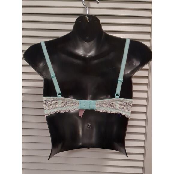 Victoria's Secret Dream Angels White Lace Lined Demi Bra Bridal Bling Bra Sz 34C - Picture 4 of 6